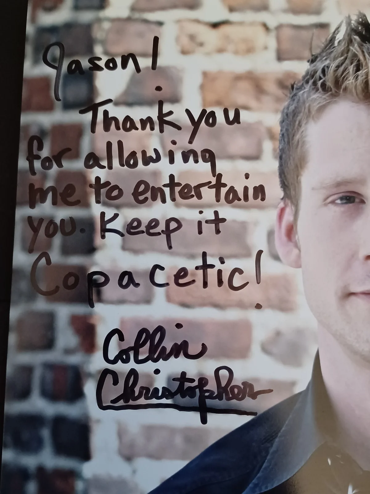 Collin Christopher Signed 8x10 Photo - Ray Donovan, The Rookie, Mad Men, Conners, image 2