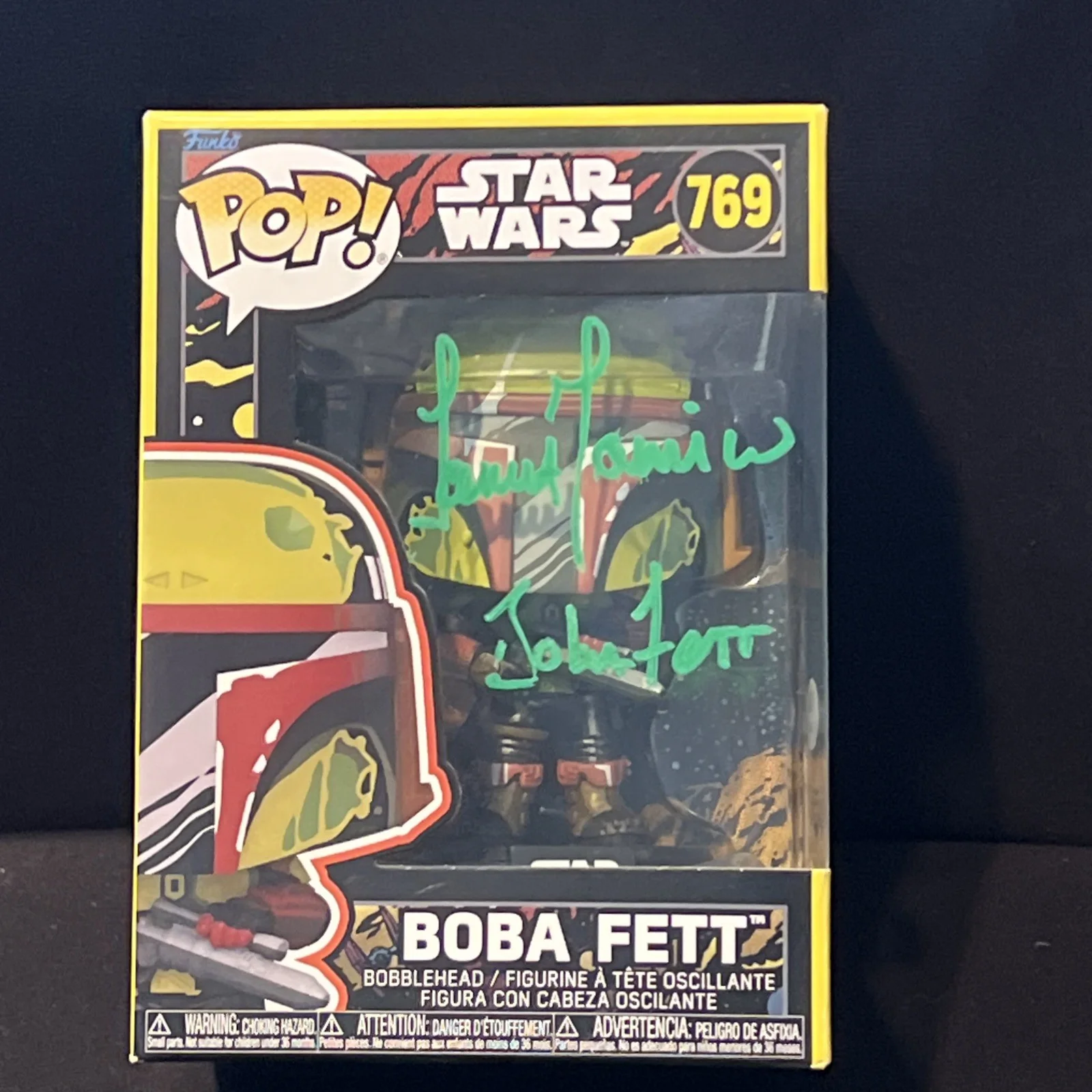 Temuera Morrison — Temuera Morrison signed Autograph Boba Fett Star Wars Exclusive Funko PSA/DNA