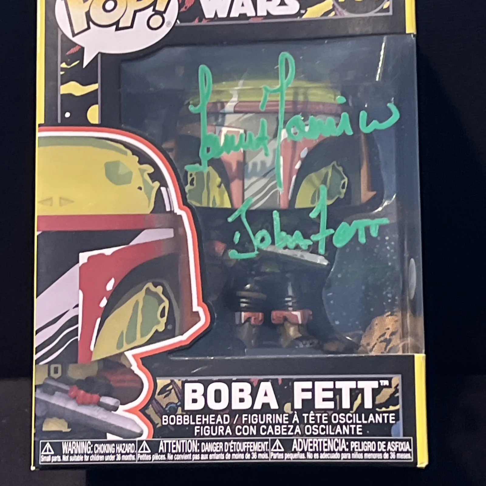 Temuera Morrison — Temuera Morrison signed Autograph Boba Fett Star Wars Exclusive Funko PSA/DNA, изображение 2