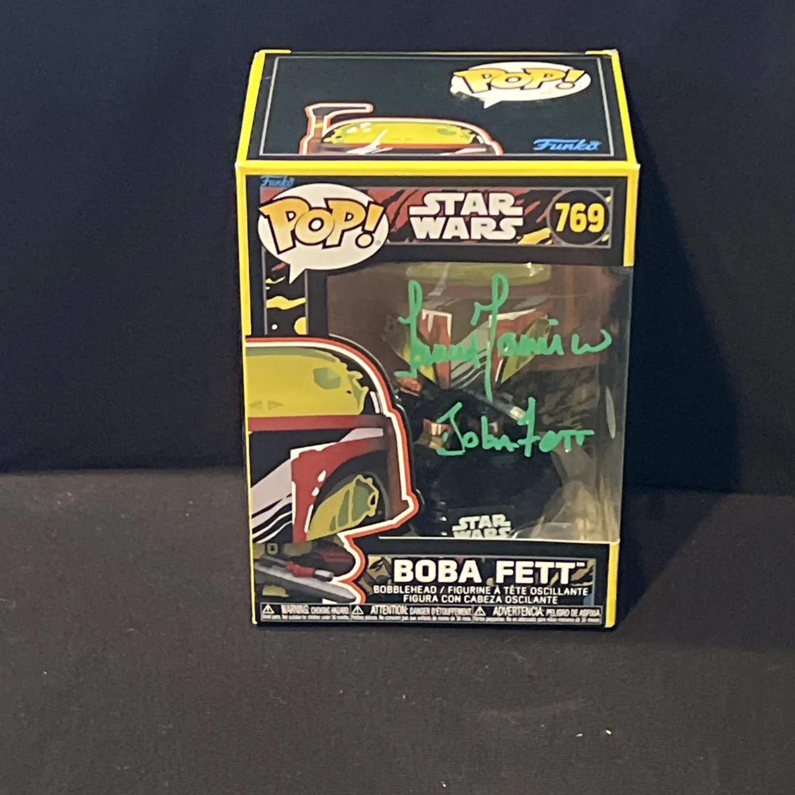 Temuera Morrison — Temuera Morrison signed Autograph Boba Fett Star Wars Exclusive Funko PSA/DNA, изображение 5