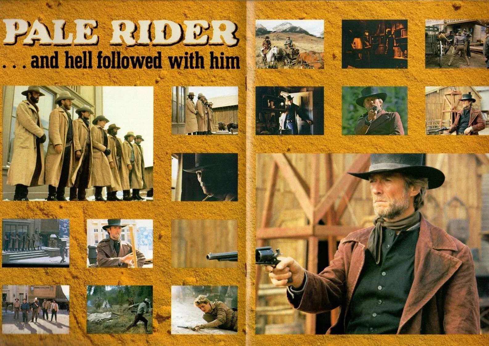 PALE RIDER Japanese Souvenir Program 1985, Clint Eastwood, Carrie Snodgress, изображение 3