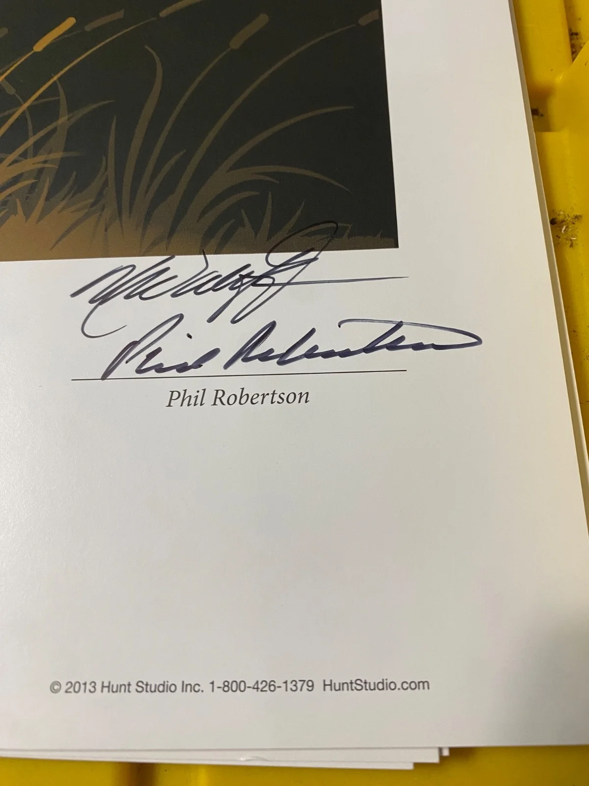 Phil Robertson — RARE Duck Dynasty PHIL ROBERTSON SIGNED SAINTS SEAN PAYTON MICHAEL HUNT #/500, изображение 4