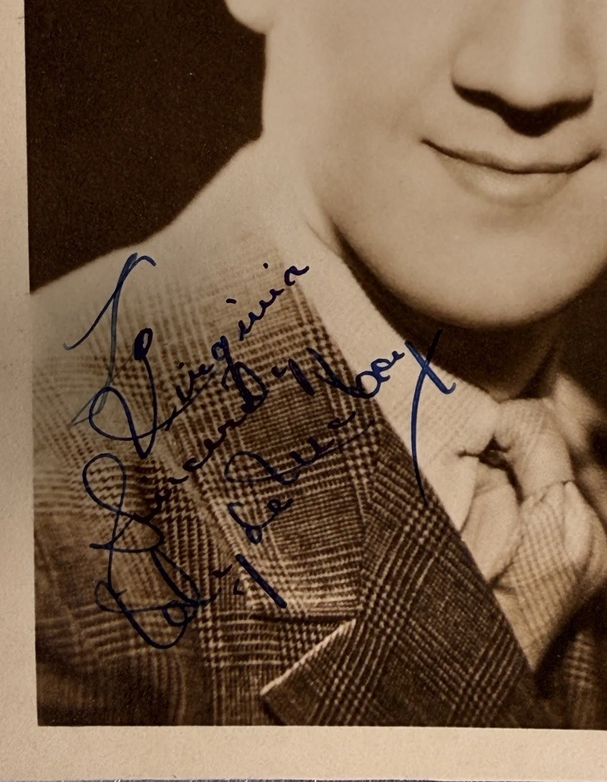 Vintage 1930s Clyde McCoy Signed Photo 5 x 7" Black White Big Band Musician, изображение 2