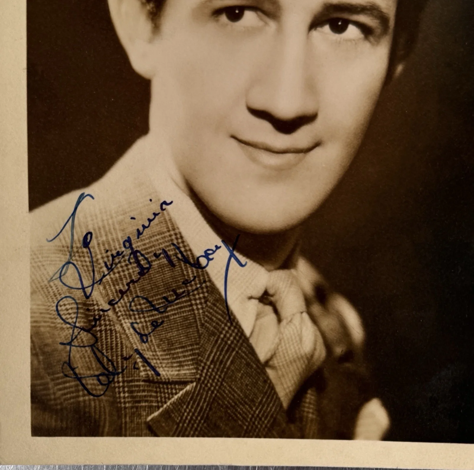 Vintage 1930s Clyde McCoy Signed Photo 5 x 7" Black White Big Band Musician, изображение 3
