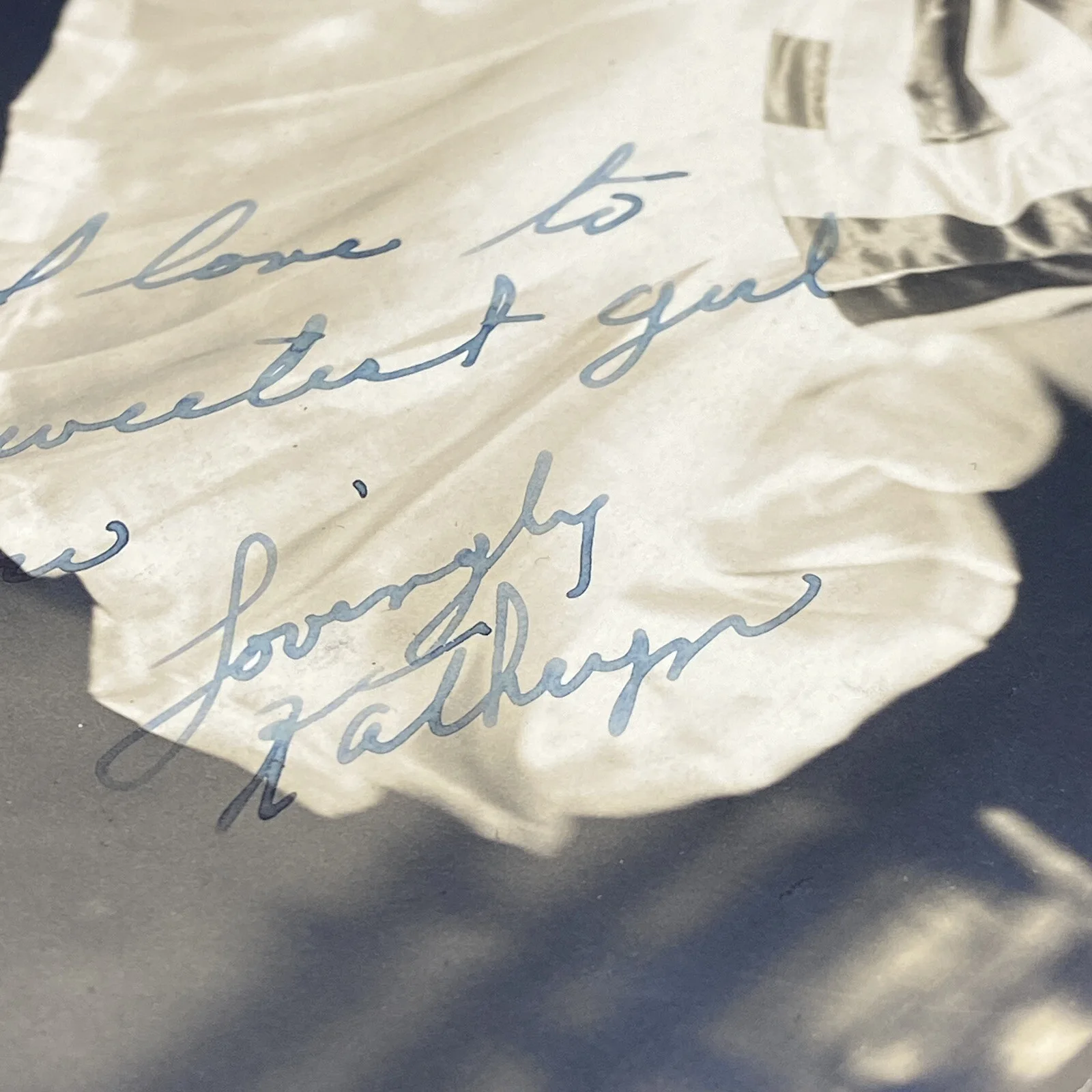 Kathryn — Kathryn Autograph Photo 1920's Vintage Photograph Flapper Silent Star Sepia Tone, изображение 4