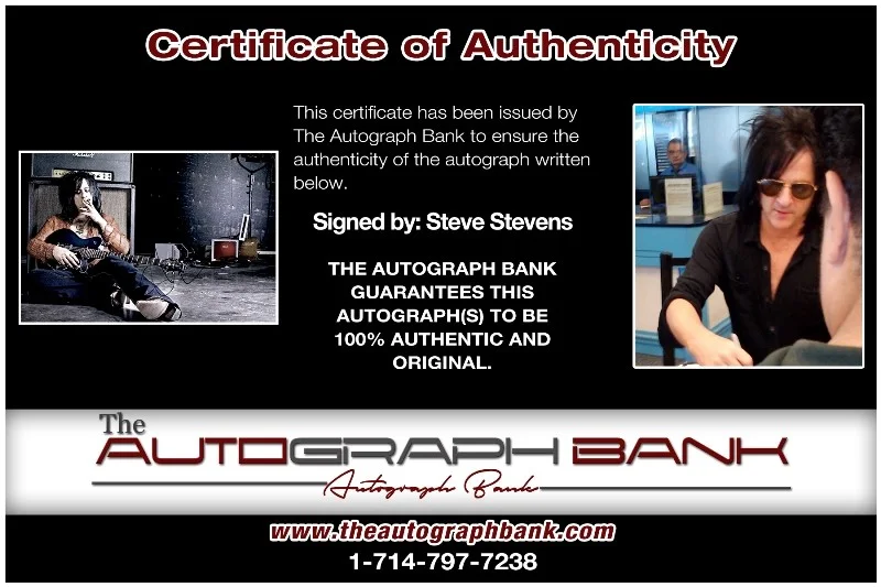 Steve Stevens — Steve Stevens Kings of Chaos Authentic signed 8x10 photo |CERT Autographed 26-c, изображение 2