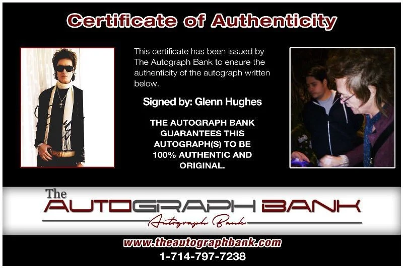 Glenn Hughes — Glenn Hughes Deep Purple Authentic signed 8x10 photo |CERT Autographed 1326-d, image 2