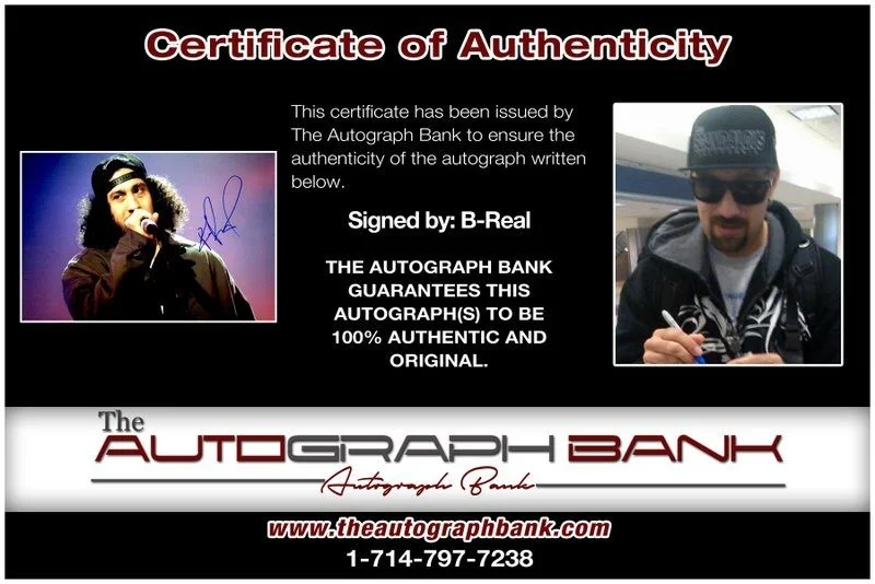 B-Real — B-Real Cypress Hill authentic signed RAPPER 10x15 photo W/Cert Autographed B4, изображение 2