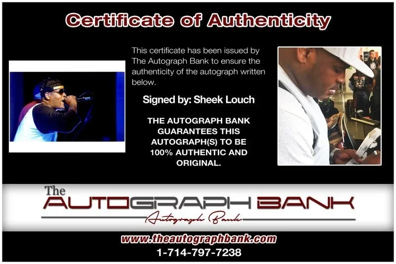 Sheek Louch — Sheek Louch LOX authentic signed RAPPER 8x10 photo W/ Cert Autographed A10, image 2