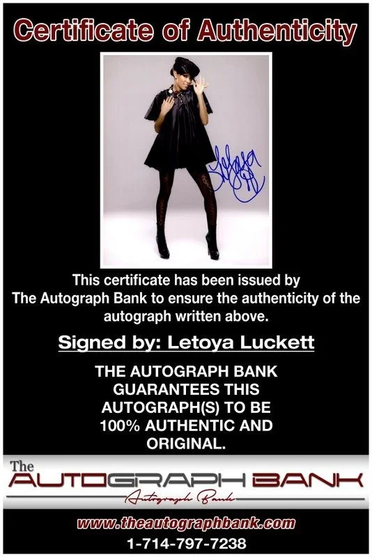Letoya Luckett — Letoya Luckett Destiny's Child authentic signed 8x10 photo W/ Certificate A6, изображение 2