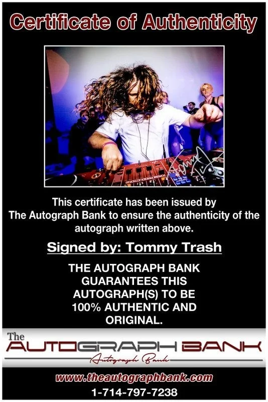 Tommy Trash — Tommy Trash authentic signed DJ 8x10 photo |CERT Autographed EDC Dub step A16, image 2