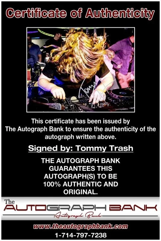 Tommy Trash — Tommy Trash authentic signed DJ 8x10 photo |CERT Autographed EDC Dub step A12, image 2