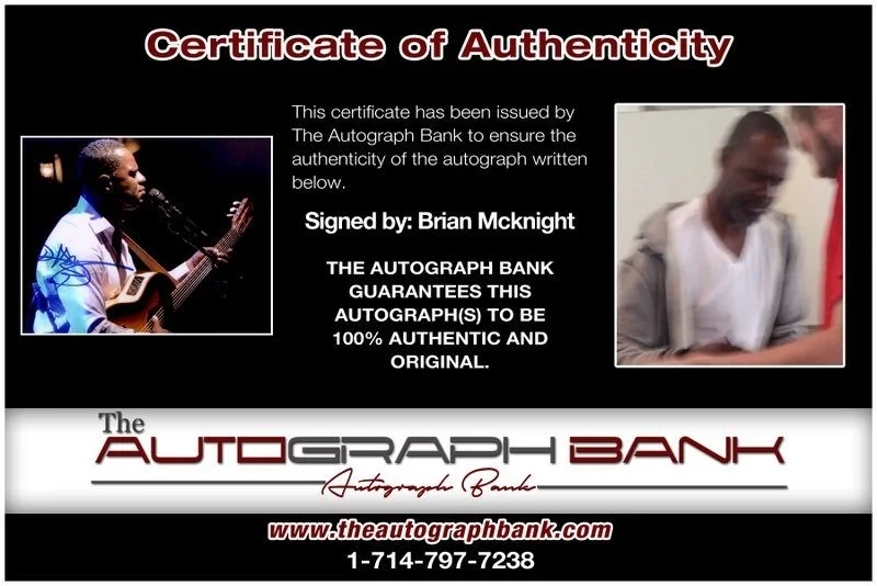 Brian Mcknight — Brian Mcknight authentic signed RAPPER 8x10 photo W/ Certificate Autographed A12, image 2