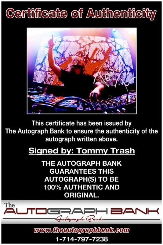 Tommy Trash — Tommy Trash authentic signed DJ 8x10 photo |CERT Autographed EDC Dub step A13, image 2