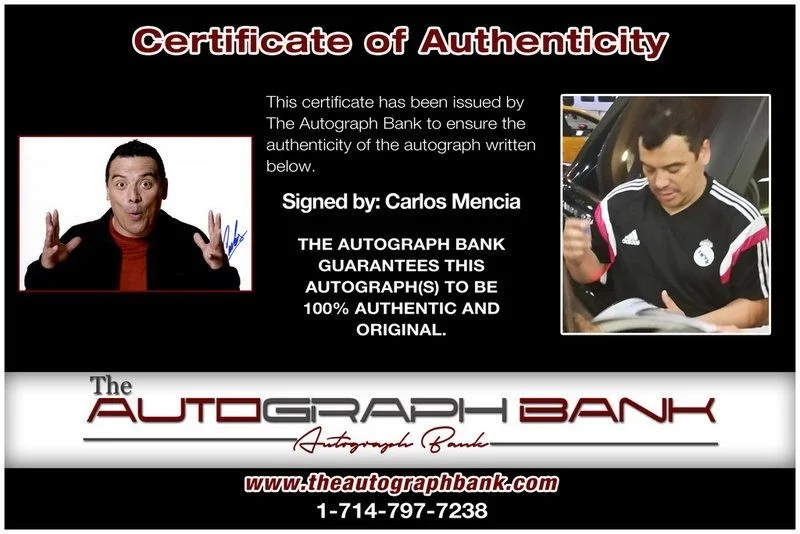 Carlos Mencia — Carlos Mencia authentic signed celebrity 10x15 photo W/Cert Autographed Y4, image 2