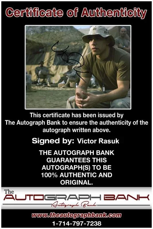 Victor Rasuk — Victor Rasuk signed celebrity 8x10 photo W/Cert Autograph 0764, изображение 2