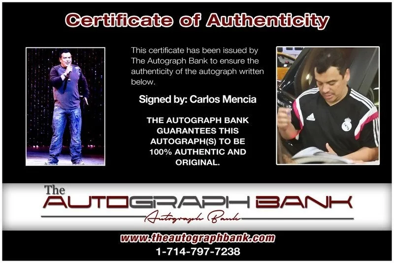 Carlos Mencia — Carlos Mencia authentic signed celebrity 10x15 photo W/Cert Autographed Y20, image 2