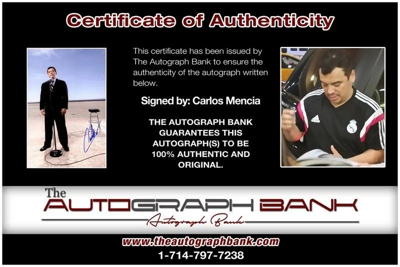 Carlos Mencia — Carlos Mencia authentic signed celebrity 10x15 photo W/Cert Autographed Y15, image 2