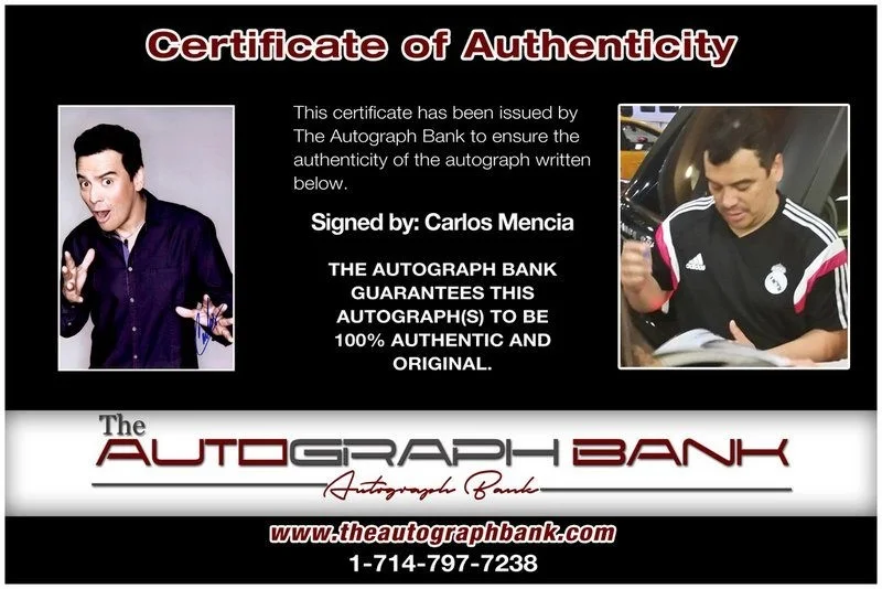 Carlos Mencia — Carlos Mencia authentic signed celebrity 10x15 photo W/Cert Autographed Y16, image 2