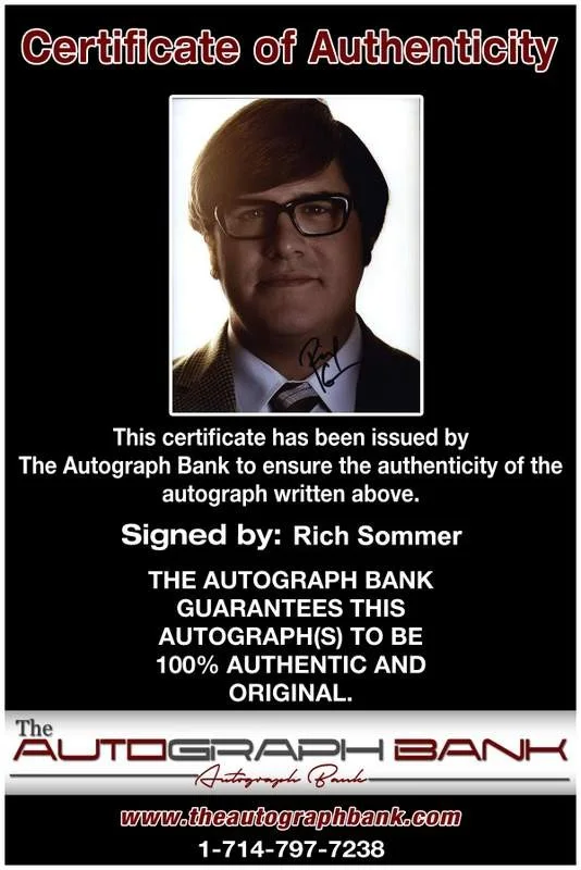 Rich Sommer — Rich Sommer signed celebrity 8x10 photo W/Cert Autograph 0005, изображение 2