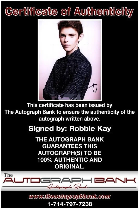 Robbie Kay — Robbie Kay authentic signed celebrity 8x10 photo W/Cert Autographed 132416c1, image 2