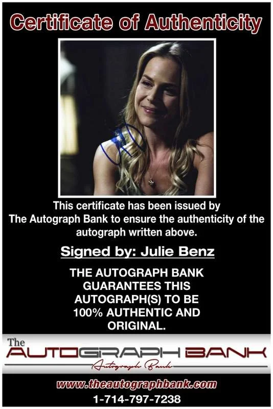 Julie Benz — Julie Benz authentic signed celebrity 8x10 photo W/Cert Autographed A0001, изображение 2
