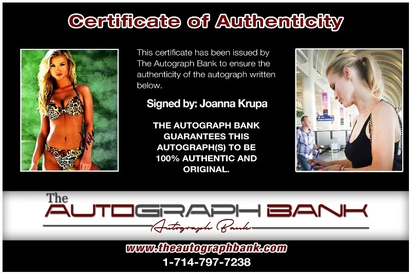 Joanna Krupa — Joanna Krupa authentic signed celebrity 8x10 photo W/Cert Autographed 132516y1, image 2