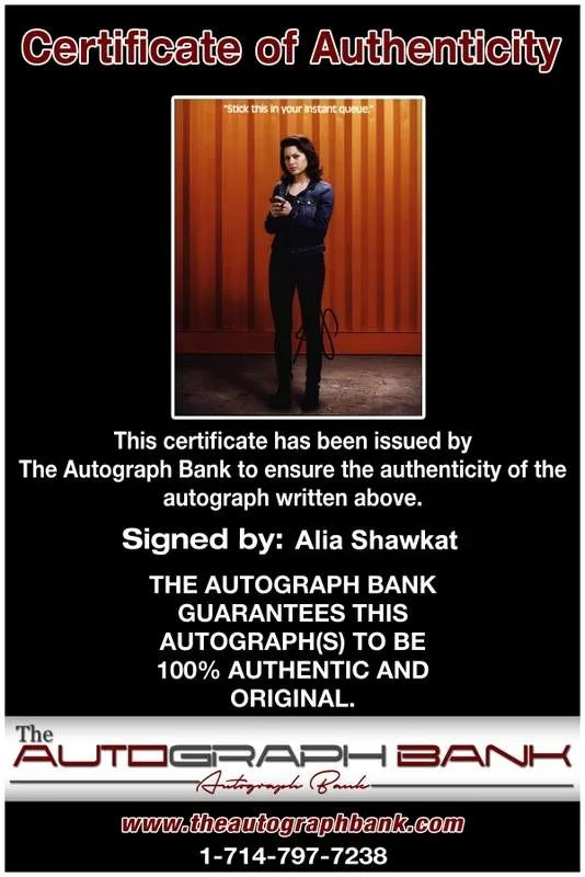 Alia Shawkat — Alia Shawkat signed celebrity 8x10 photo W/Cert Autograph 0004, изображение 2