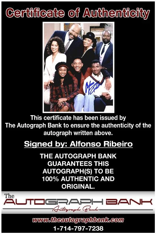Alfonso Ribeiro — Alfonso Ribeiro authentic signed celebrity 8x10 photo W/Cert Autographed 132716a, изображение 2