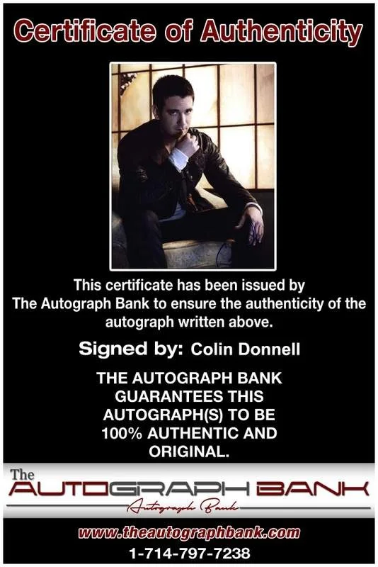 Colin Donnell — Colin Donnell signed celebrity 8x10 photo W/Cert Autograph 0116, изображение 2