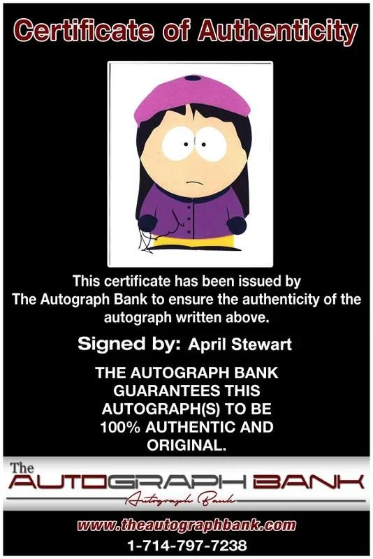April Stewart — April Stewart signed celebrity 8x10 photo W/Cert Autograph 0035, image 2