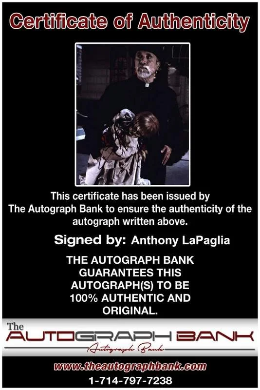 Anthony Lapaglia — Anthony Lapaglia signed celebrity 8x10 photo W/Cert Autograph 0031, изображение 2