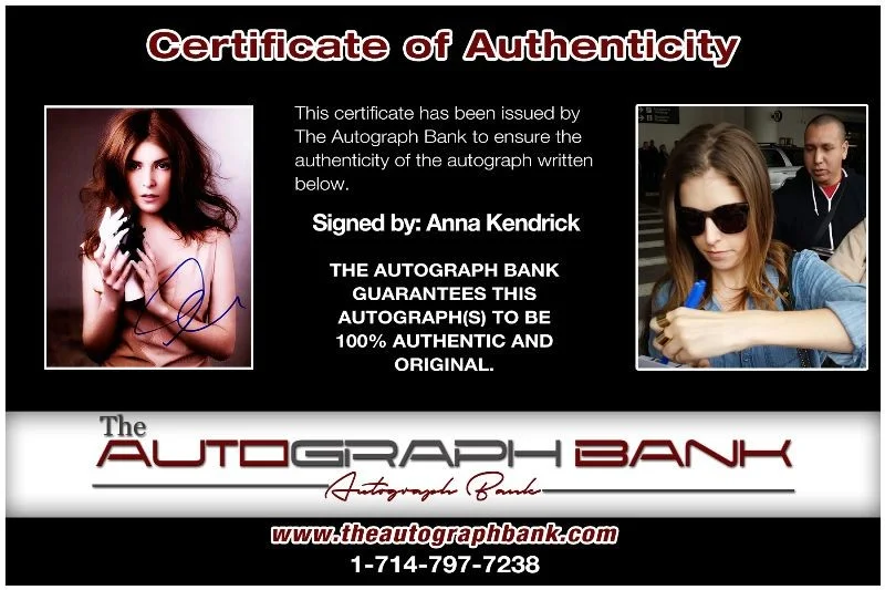 Anna Kendrick — Anna Kendrick authentic signed celebrity 8x10 photo W/Cert Autographed 132516l, изображение 2