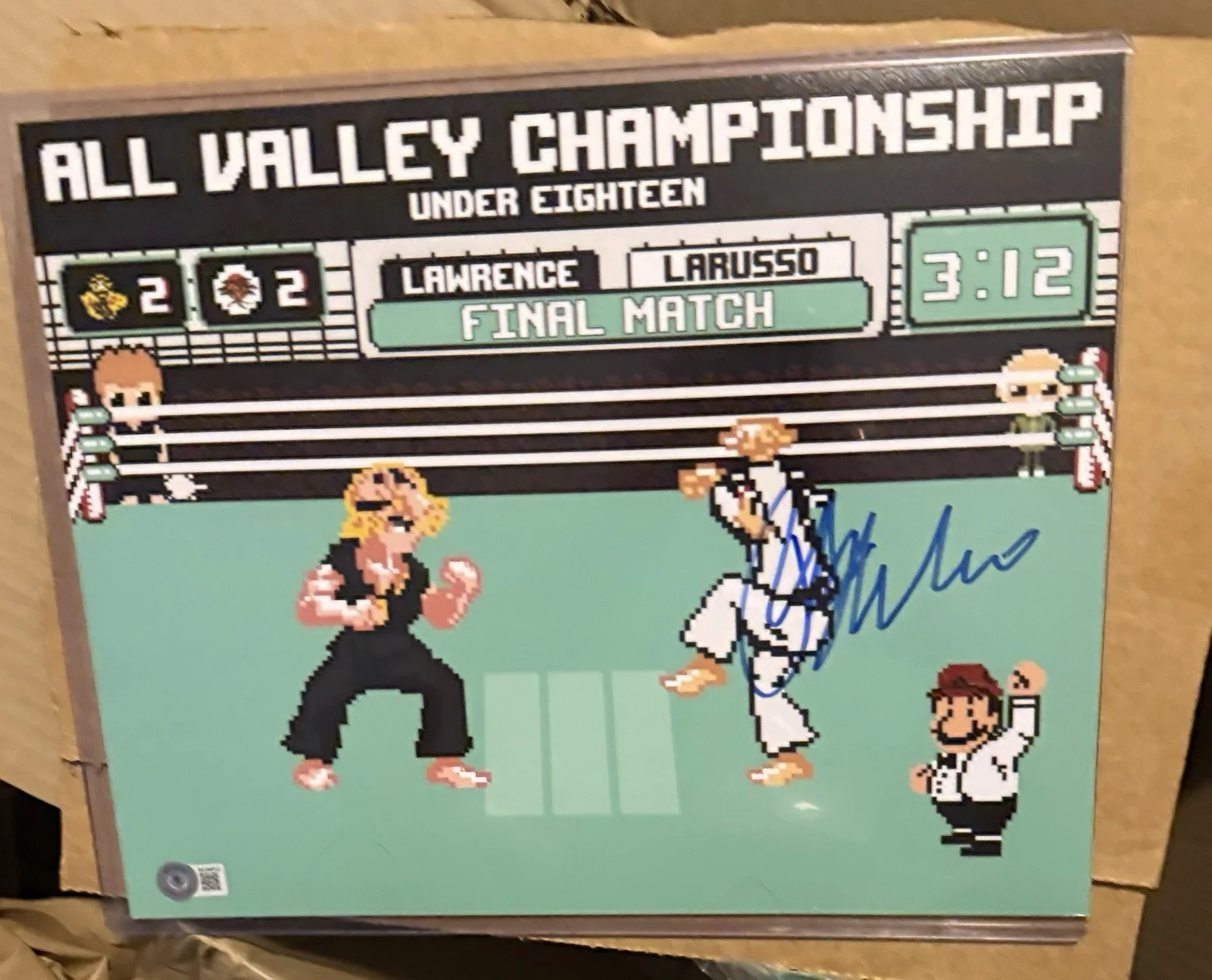 Ralph Macchio — Ralph Macchio 8-bit Nintendo signed 11x14 Photo Karate Kid Beckett