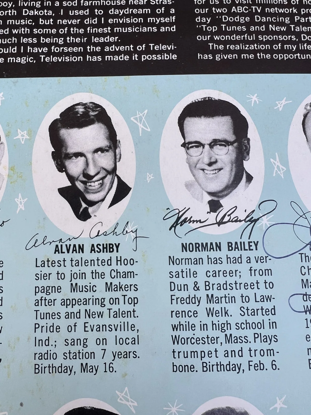 Lawrence Welk Orchestra Original Autographs - Handwritten Signatures!, изображение 4