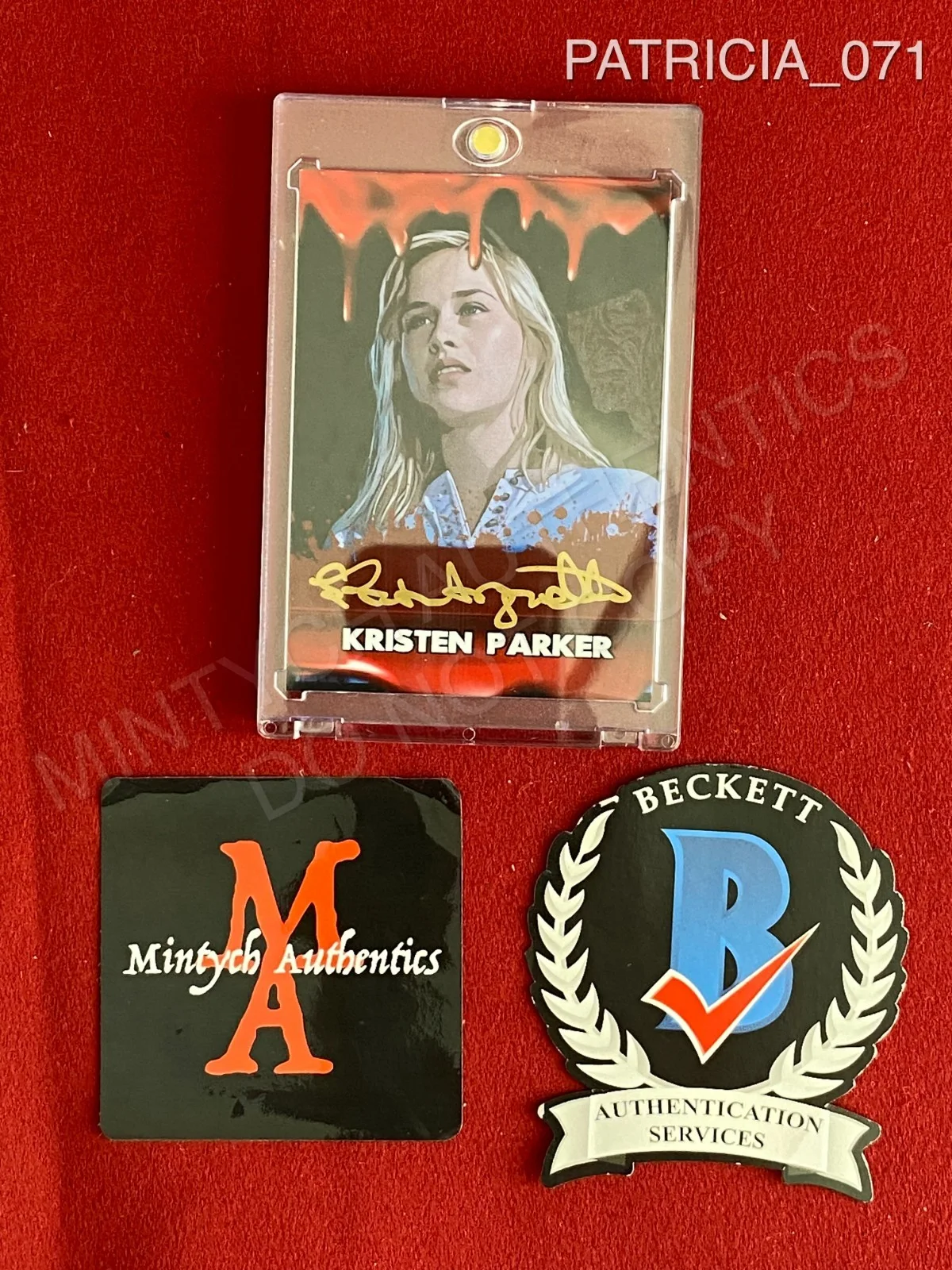 Patricia Arquette — Patricia Arquette signed A Nightmare on Elm Street 3 Kristen Parker trading card