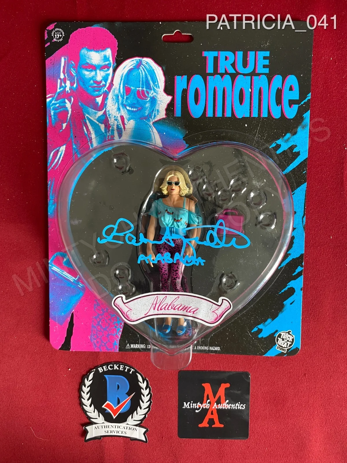 Patricia Arquette — Patricia Arquette signed Alabama from True Romance vinyl figure Beckett COA