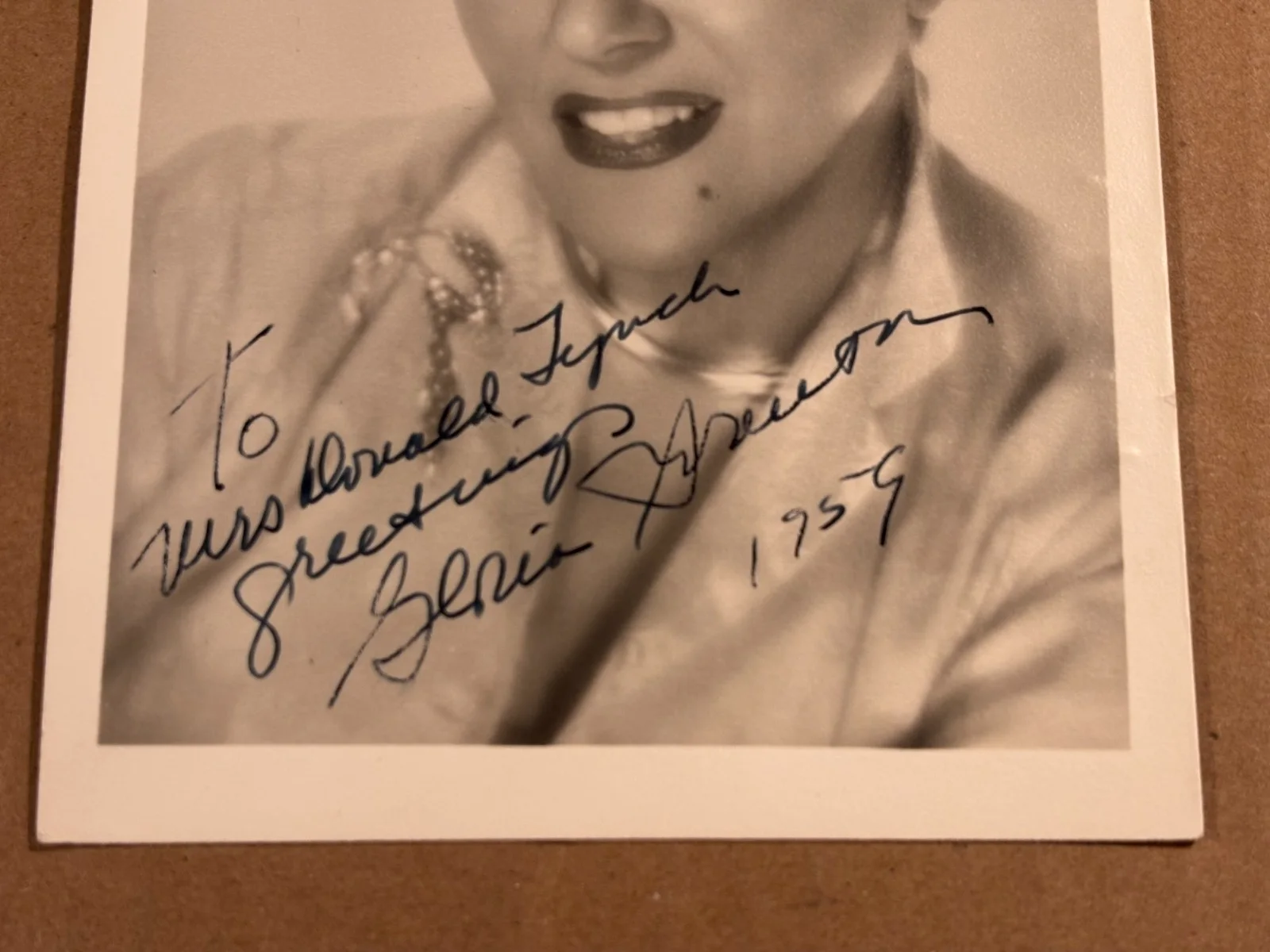 Gloria Swanson Terrific Rare Autographed Photo '59 w/Env Sunset Boulevard, изображение 3