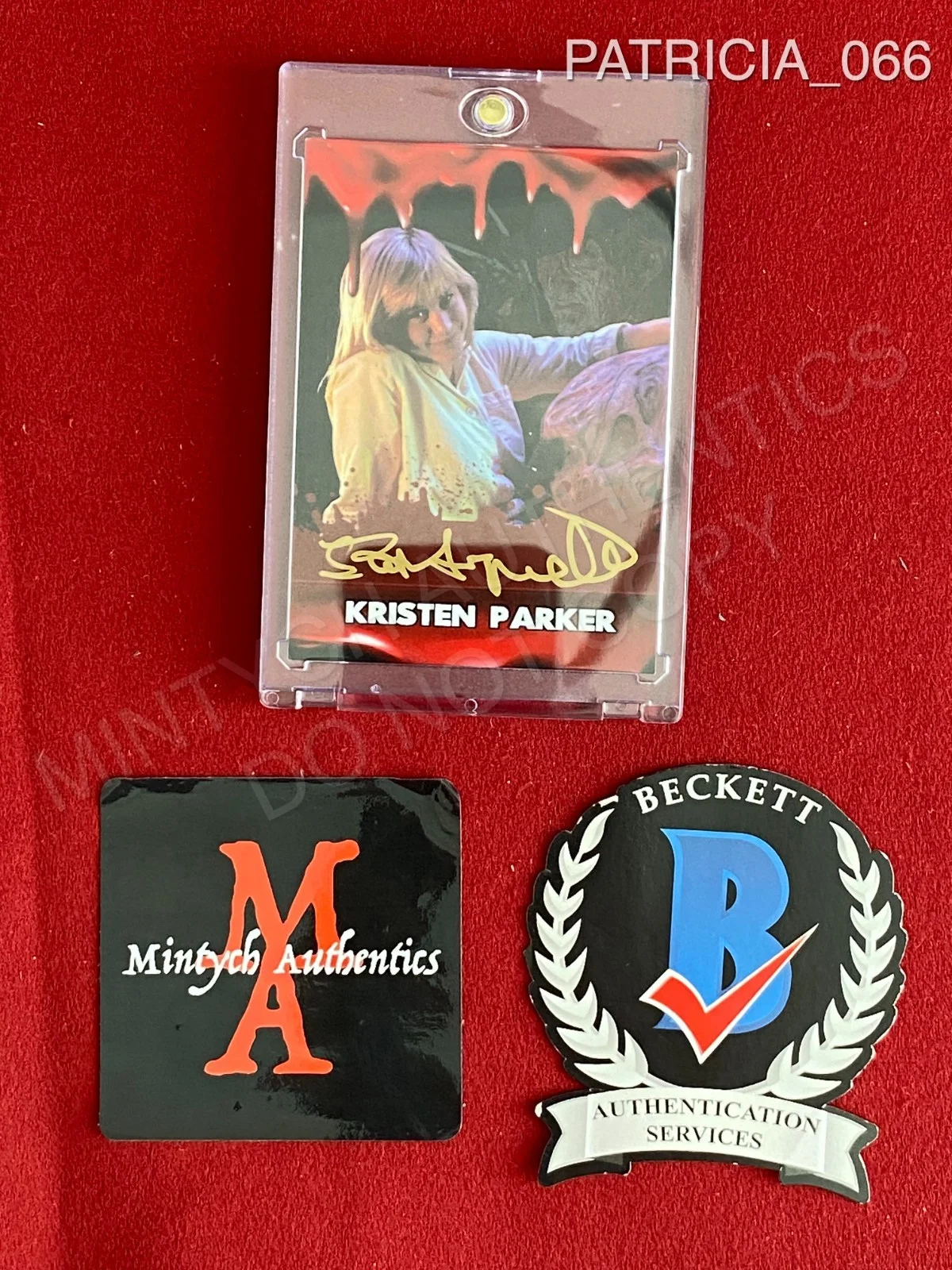 Patricia Arquette — Patricia Arquette signed A Nightmare on Elm Street 3 Kristen Parker trading card