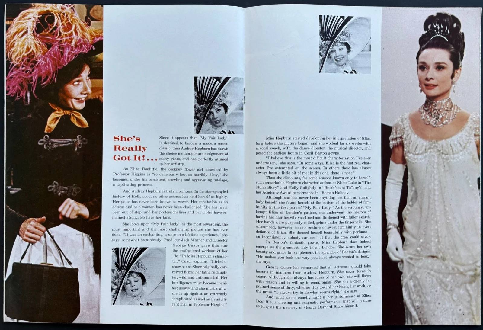My Fair Lady ORIGINAL Film Brochure Audrey Hepburn Rex Harrison 1964, image 3