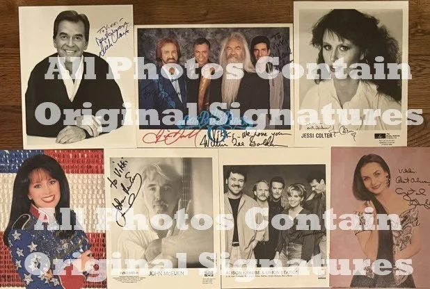 24 SIGNED 8X10 Photos "To VIKKI" - DICK CLARK, JESSI COLTER, OAKS, CRYSTAL, MORE, image 2