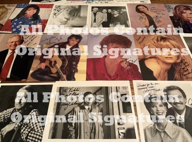 24 SIGNED 8X10 Photos "To VIKKI" - DICK CLARK, JESSI COLTER, OAKS, CRYSTAL, MORE, image 3