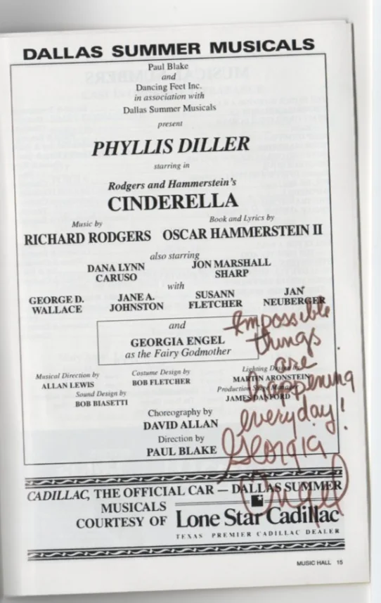 Georgia Engel — Georgia Engel lot 2 Signed Autographed 8x10 Photo and Cinderella Playbill d., image 3