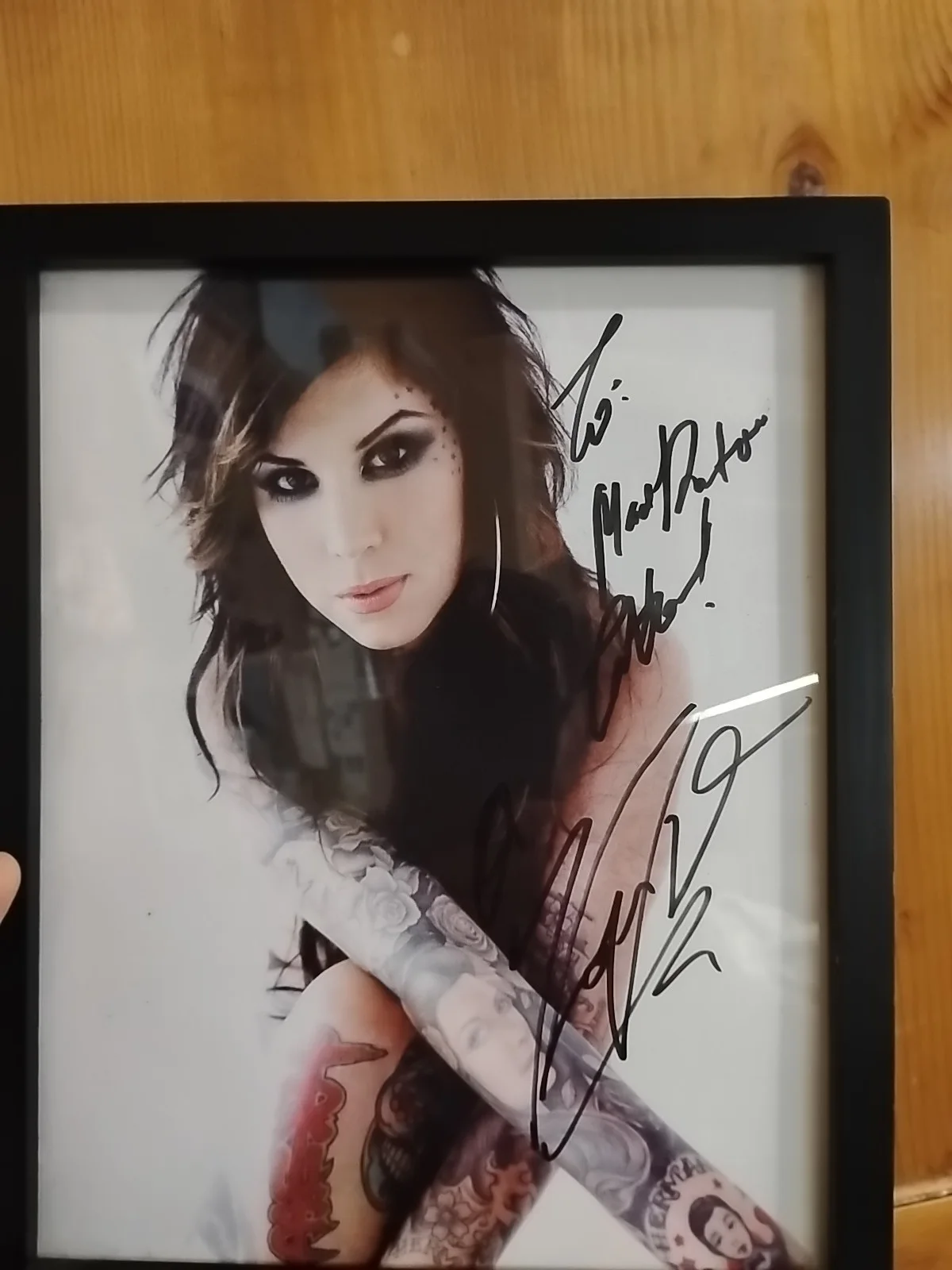 Legit Kat Von Autographed Photo LA Ink Signed, image 2