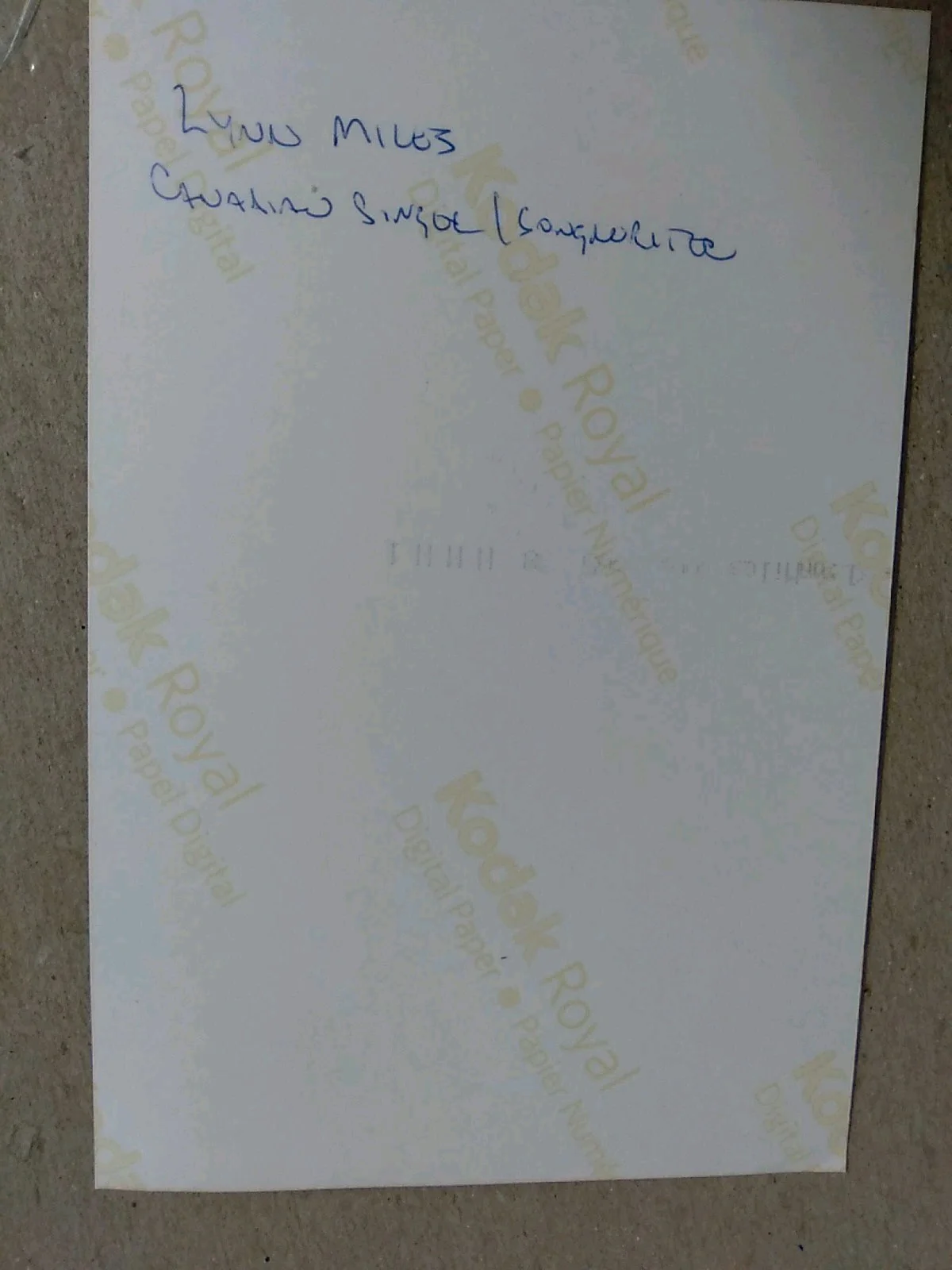 Lyn Miles American Bio-cultural Anthropologist,Animal Rights Advocate Signed 6x4, изображение 3