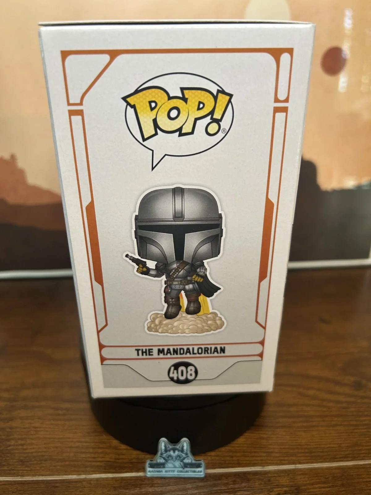 Funko Pop! Star Wars (The Mandalorian #408) GITD Barry Lowin Signed Autograph, image 4