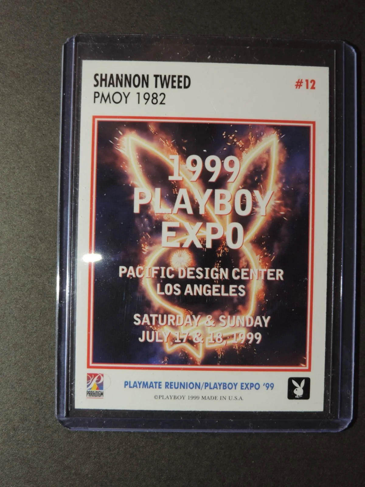 Shannon Tweed — Shannon Tweed Hand Signed Playboy autographed Card No 12 MINT, image 2