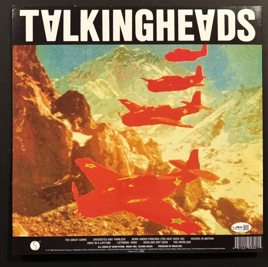 DAVID BYRNE SIGNED TALKING HEADS REMAIN IN LIGHT VINYL LP JSA COA #CN01907, изображение 2