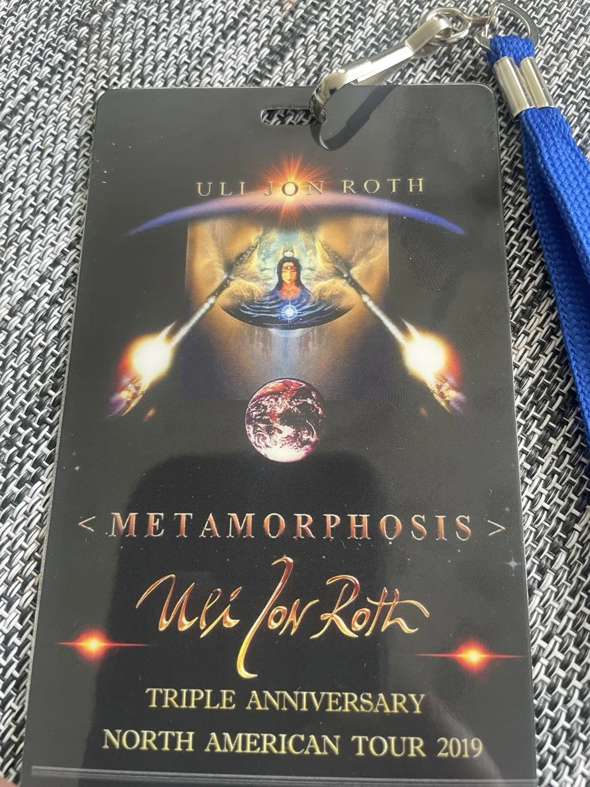 Uli Jon Roth Scorpions Rare Signed Meet And Greet Lanyard, image 2