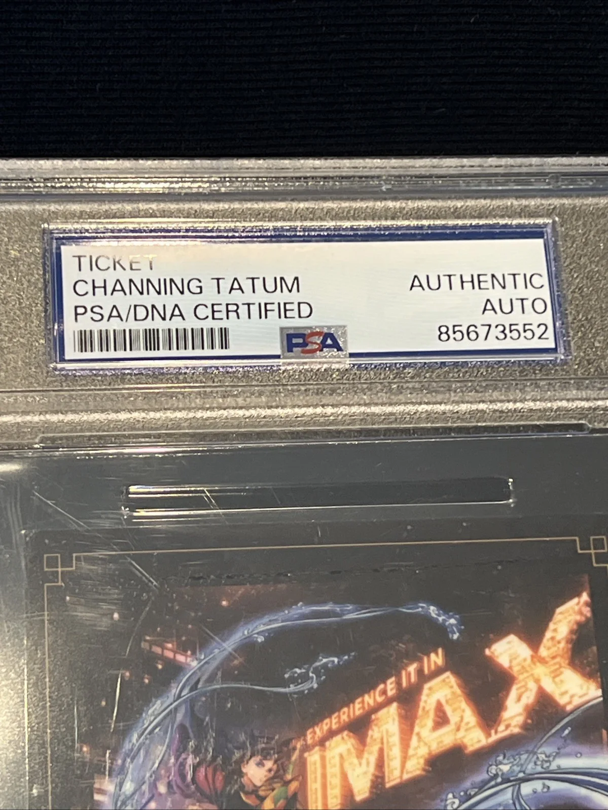 Channing Tatum — Channing Tatum signed autograph Demon Slayer Premier Ticket Slabbed PSA/DNA, изображение 3